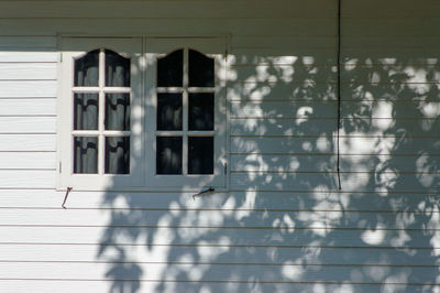 Shadow of window on building