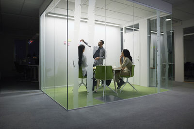 People having meeting in meeting room