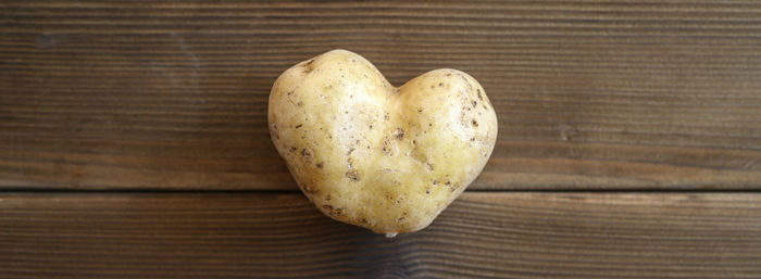 Directly above shot of heart shape on table