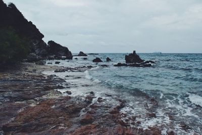 Scenic view of sea against sky