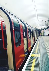 Train at railroad station