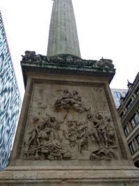 Low angle view of historical building against clear sky