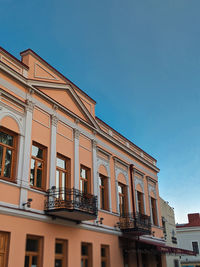 Low angle view of building against sky