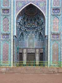 View of ornate entrance of building