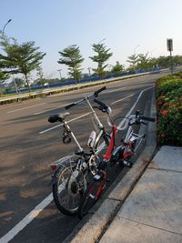 Bicycles on street