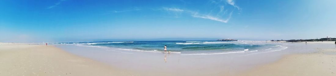 Panoramic view of beach against sky