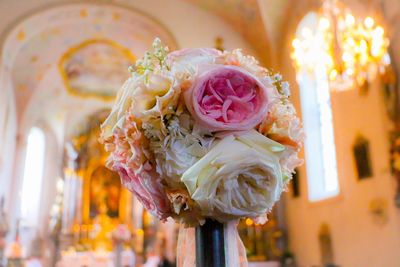 Close-up of rose bouquet