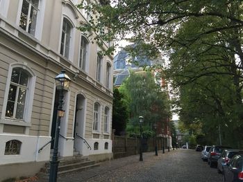 View of building with trees in background