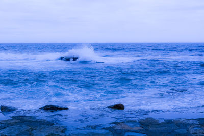 Scenic view of sea against sky
