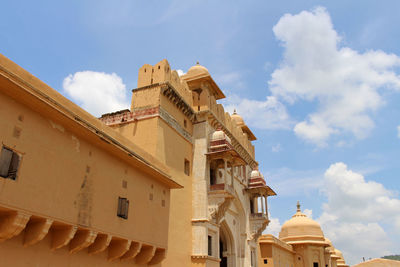 Low angle view of buildings against sky