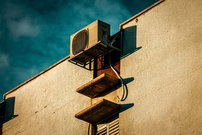 Low angle view of building against sky