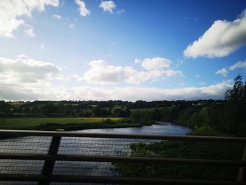 Scenic view of river against sky