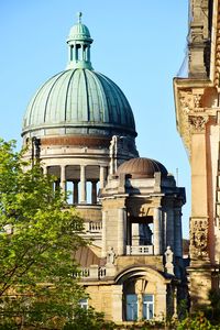 View of historic building against clear sky