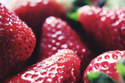 Full frame shot of strawberries