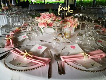 Flowers in plate