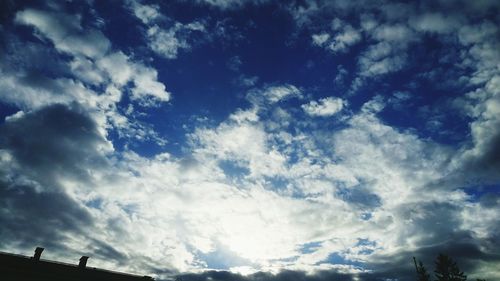 Low angle view of clouds in sky