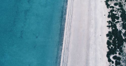 High angle view of beach 