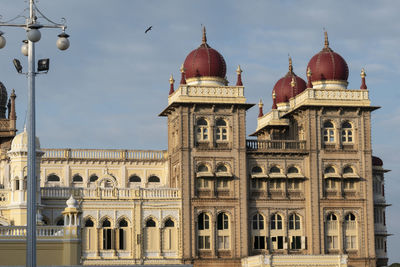 View of historic building against sky in city