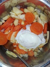 Close-up of breakfast served in bowl