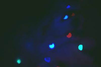 Defocused image of illuminated lights