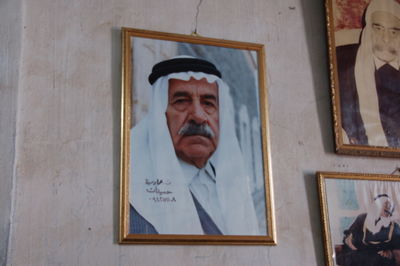 Portrait of man with reflection in mirror