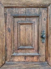 Close-up of closed door