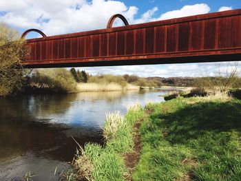 Scenic view of bridge against sky