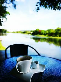 Close-up of coffee cup