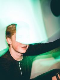 Man wearing sunglasses