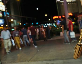People at night