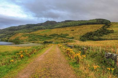 Scenic view of landscape against sky