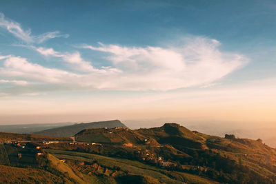 Scenic view of landscape against sky