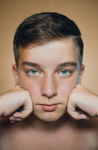 Close-up portrait of young man