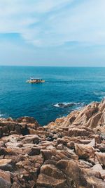 Scenic view of sea against sky