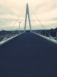 View of suspension bridge against sky