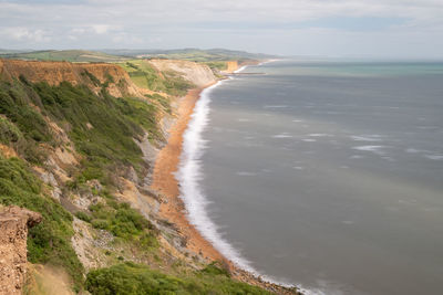 View of the jurassic coastline in dorset