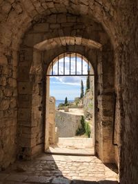 Archway of historical building