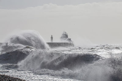 Panoramic view of sea against sky