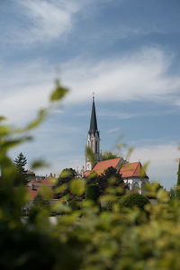 View of temple against sky