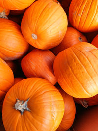 Full frame shot of pumpkins at market