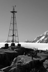 Antenna in the antarctic peninsula