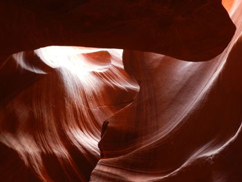 Low angle view of rock formation