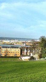 Built structure against cloudy sky