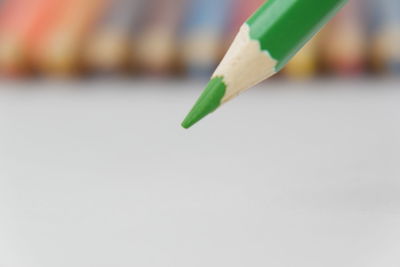 Close-up of colored pencils