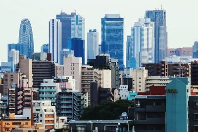 Low angle view of modern buildings