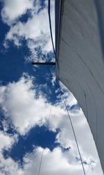 Low angle view of bridge against sky