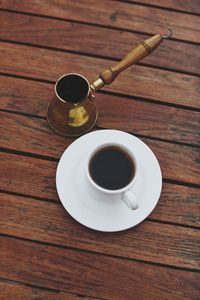 Close-up of coffee on table