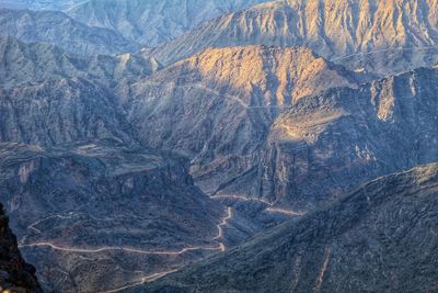 Scenic view of rocky mountains