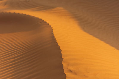 Full frame shot of sand dune