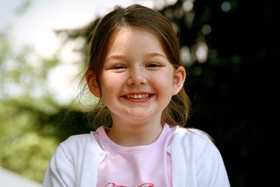 Portrait of smiling young girl